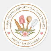 Taartjes Bakkerij Sticker (Voorkant)