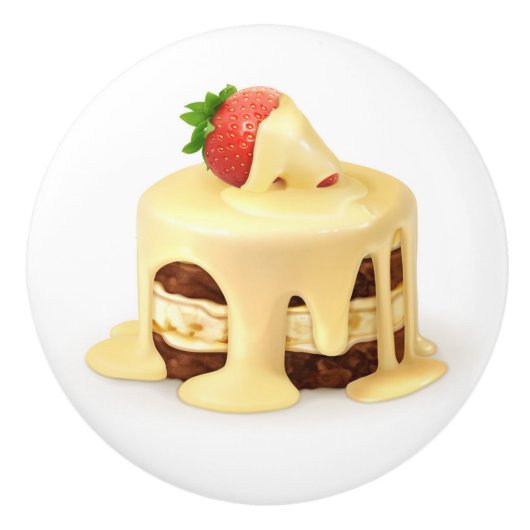 taartladeknop keramische knop (Voorkant)