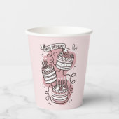 taartparade papieren bekers (Voorkant)