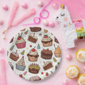 Taartpatroon Papier servet Papieren Bordje (Feest)