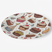 Taartpatroon Papier servet Papieren Bordje (Gekanteld)