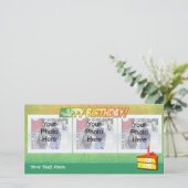 Taartpunt Verjaardags Foto Kaarten (Staand voorkant)