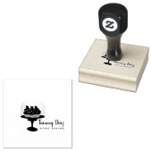 Taartstandaard Bakkerij Cake Logo Rubberstempel (Gestempeld)
