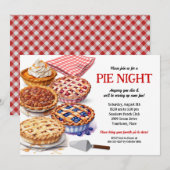 Taartuitdeelavondfeest kaart (Voorkant / Achterkant)