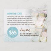 taartversieringsklasse | bakken | Briefkaart Sjabl (Achterkant)