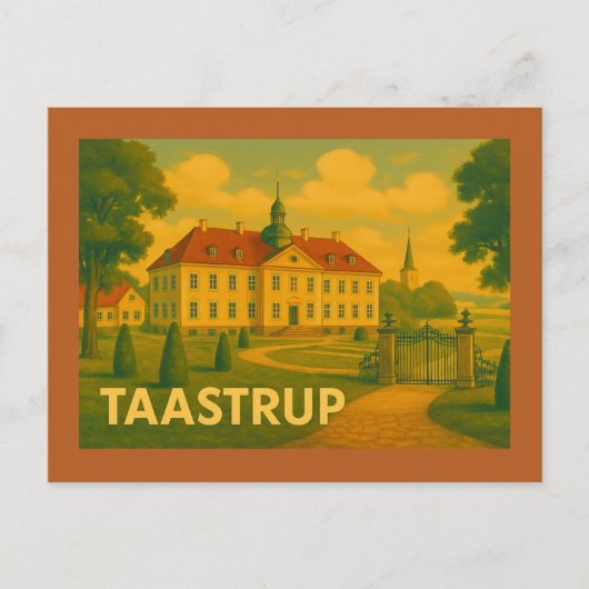 Taastrup Denemarken Toren Briefkaart (Voorkant)