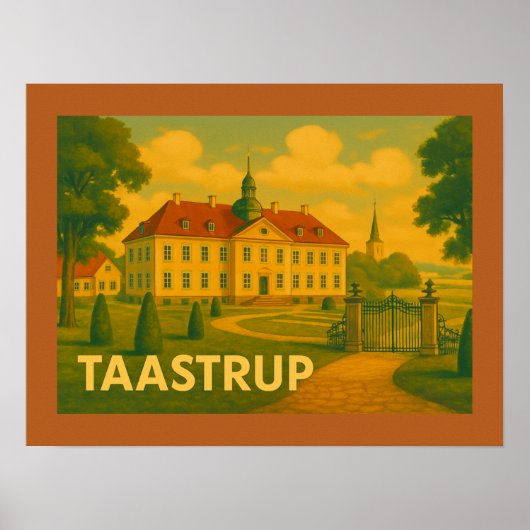 Taastrup Denmark Tower Poster (Voorkant)
