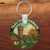 Taastrup Denmark Tower Sleutelhanger (Achterkant)
