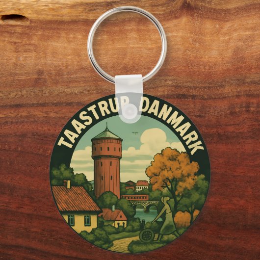 Taastrup Denmark Tower Sleutelhanger (Voorkant)