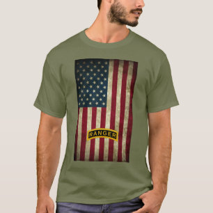 Tab van de Amerikaanse vlag Ranger School  T-shirt