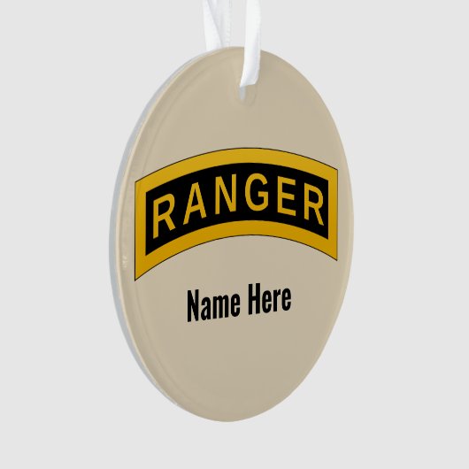 Tab van de Ranger Army School - Ornament (voorkant)