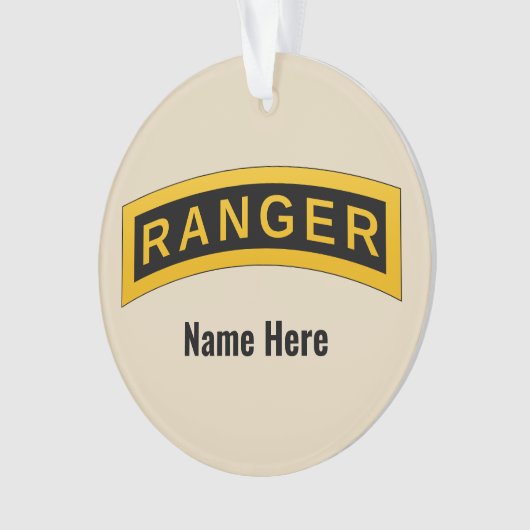 Tab van de Ranger Army School - Ornament (voorkant)