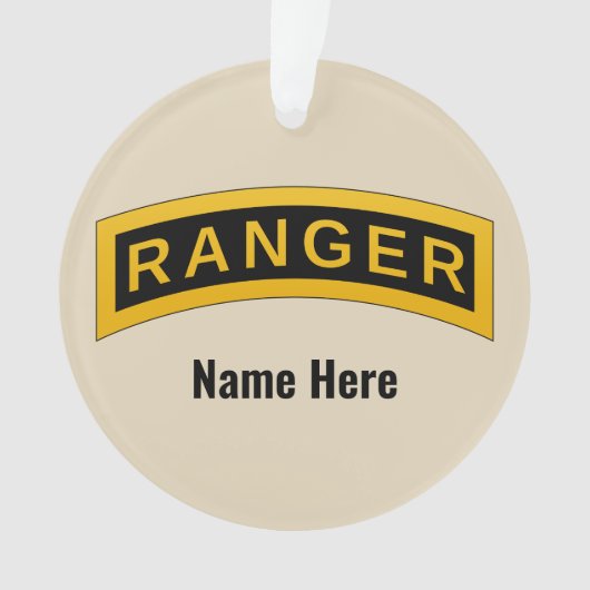 Tab van de Ranger Army School - Ornament (voorkant)