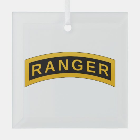 Tab van de Ranger-school Glas Ornament (Voorkant)