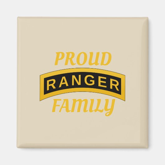 Tab van de Ranger-school voor het leger - Oude fam Magneet (Voorkant)