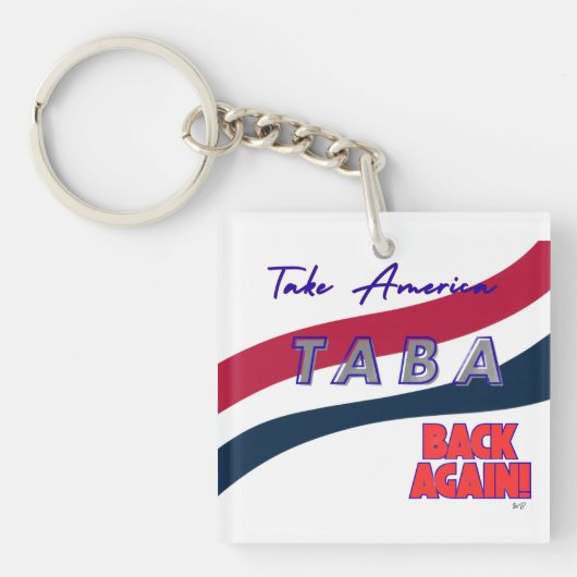 TABA political take America back again Sleutelhanger (voorkant)