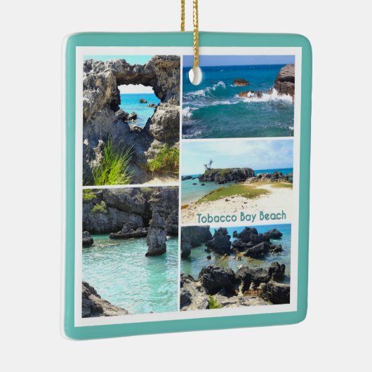 Tabacco Bay Beach, Bermuda Keramisch Ornament (Rechts)