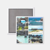 Tabacco Bay Beach, Bermuda Magneet (Voorkant / Achterkant)