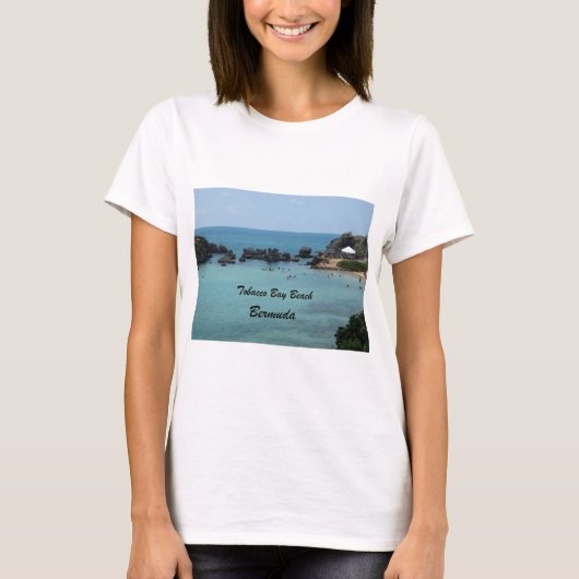 Tabacco Bay Beach, Bermuda T-shirt (Voorkant)