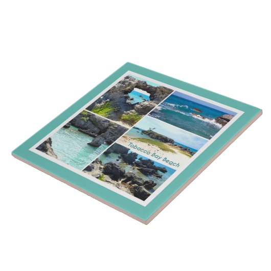 Tabacco Bay Beach, Bermuda Tegeltje (Zijkant)