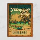 Tabacco Caye Belize Palm Trees Souvenirs Briefkaart (Voorkant)