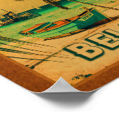 Tabacco Caye Belize Palm Trees Souvenirs Poster (Hoek)