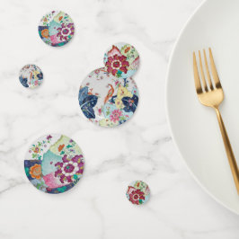  Tabak Blauw wit roze rood Confetti