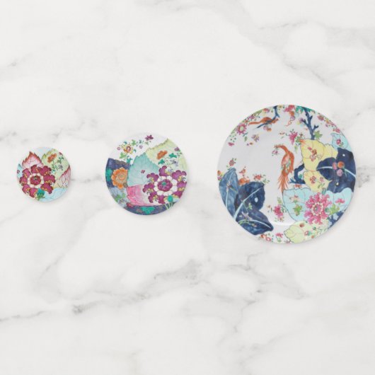 Tabak Blauw wit roze rood Confetti (Voorkanten)