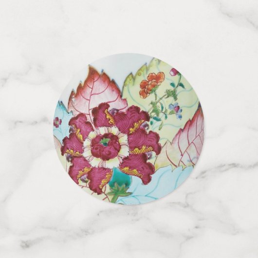 Tabak Blauw wit roze rood Confetti (Kleine voorkant)