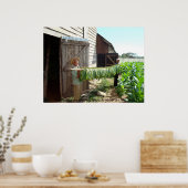 Tabak Entering Curing Barn Pinar del Rio Cuba Poster (Keuken)