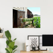 Tabak Entering Curing Barn Pinar del Rio Cuba Poster (Thuiskantoor)