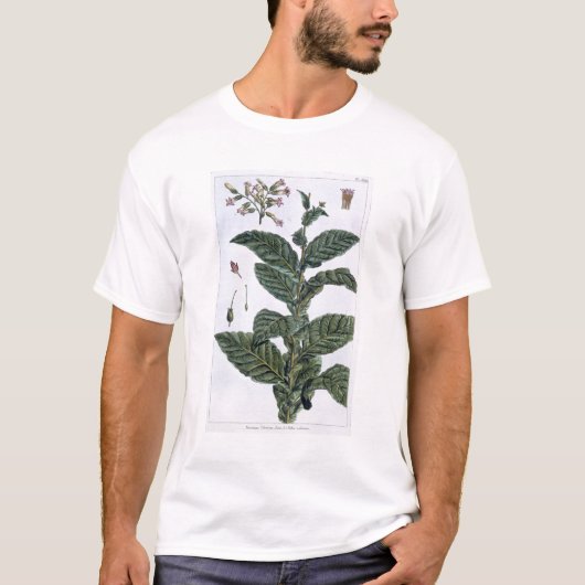 Tabak plant, bord 7, van 'Collectie del euse' T-shirt (Voorkant)