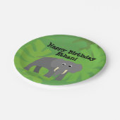 Tabak Safari - Dag van de olifant Papieren Bordje (Gekanteld)