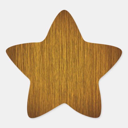 Tabak Sunburst Grainy Wood Background Ster Sticker (Voorkant)