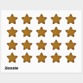 Tabak Sunburst Grainy Wood Background Ster Sticker (Vel)