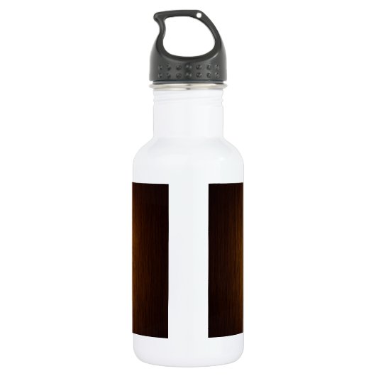 Tabak Sunburst Grainy Wood Background Waterfles (Achterkant)