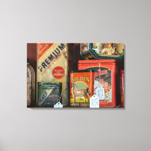  Tabak Tin Collectie Canvas Afdruk