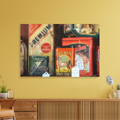 Tabak Tin Collectie Canvas Afdruk (Insitu (Woonkamer))