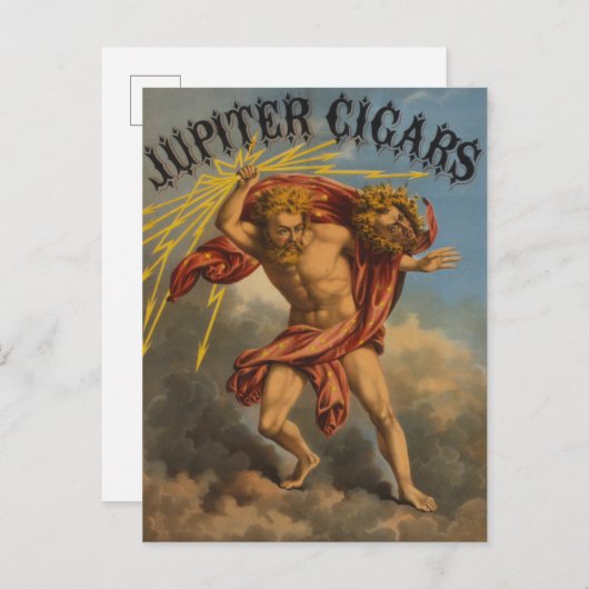 Tabaksetiket, 1868. briefkaart (Voorkant / Achterkant)