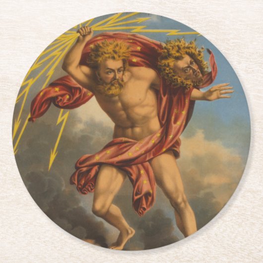 Tabaksetiket, 1868. ronde kartonnen onderzetter (Voorkant)