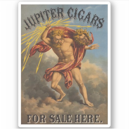 Tabaksetiket, 1868. sticker (Voorkant)