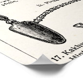 tabakspijpen Hookah Antiek illustratie Poster (Hoek)