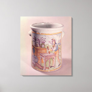 Tabakspot met een tabakstaart canvas afdruk