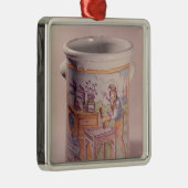 Tabakspot met een tabakstaart metalen ornament (Rechts)