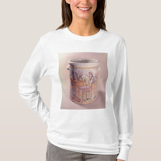 Tabakspot met een tabakstaart t-shirt (Voorkant)