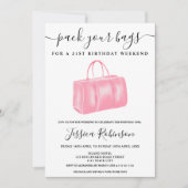 Tabaksprogramma voor roze waterverf kaart (Voorkant)