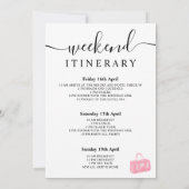 Tabaksprogramma voor roze waterverf kaart (Achterkant)