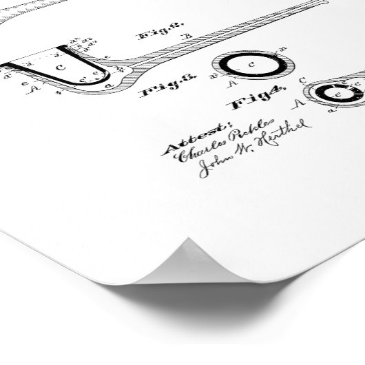 Tabakspuitpatroon Poster (Hoek)