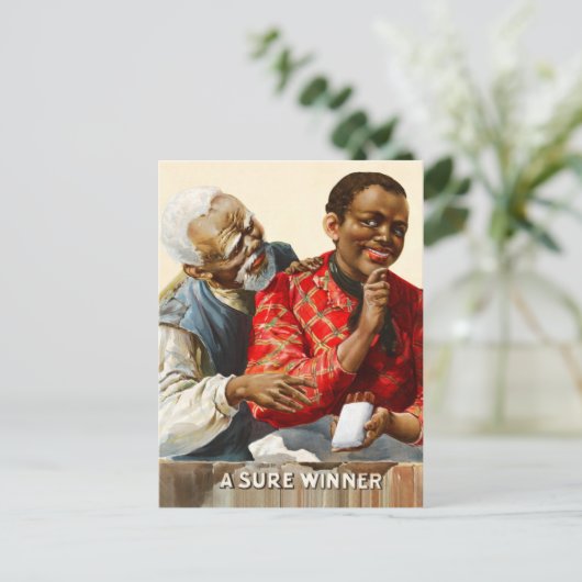  tabaksreclame briefkaart (Staand voorkant)