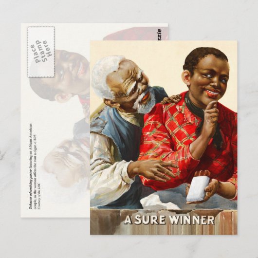  tabaksreclame briefkaart (Voorkant / Achterkant)